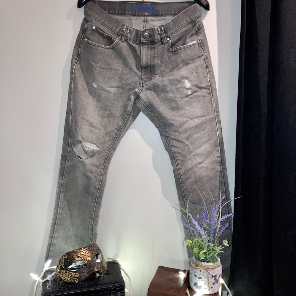 Grey Slime Jeans